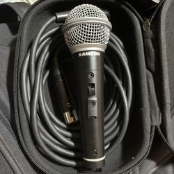 New Samsonmicrophone wire 10 fits  plastic stand  complete $25