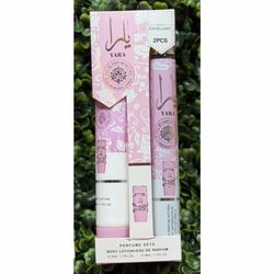 Light pink yara perfume & body lotion