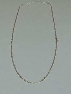 Gold-Tone Paperclip Link Chain Necklace