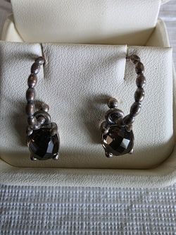925 Sterling Silver Gemstone Drop Earrings – Jared Jewelry Box – $45