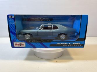 1970 Chevy Nova Diecast Model Car: 1/24 Scale, New In the Box By Maisto