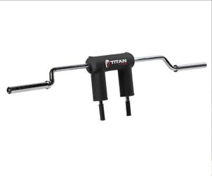 Titan Safety Squat Bar with Titan Barbell Storage Holder