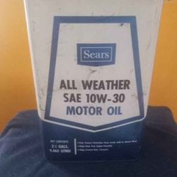 Sears Vintage Oil Can 