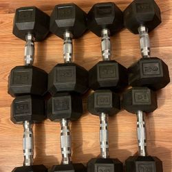 Hex Head Dumbbell Set $150 