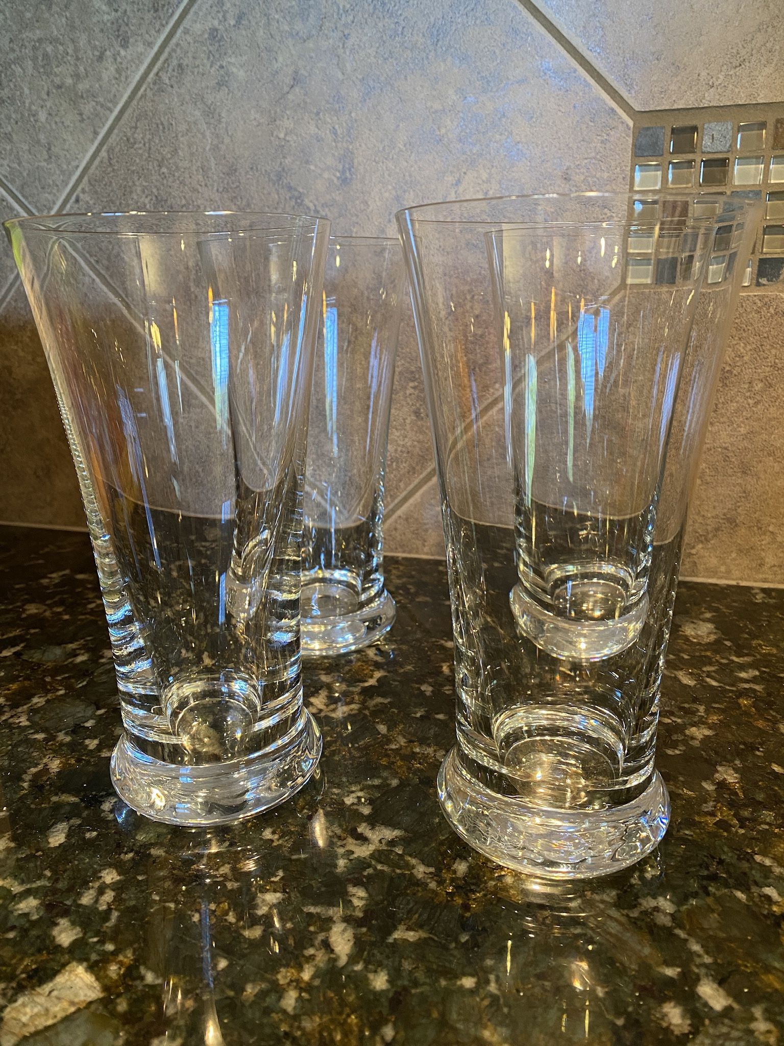 Large Beer Glasses Or Flower Vases - Pilsner ale style