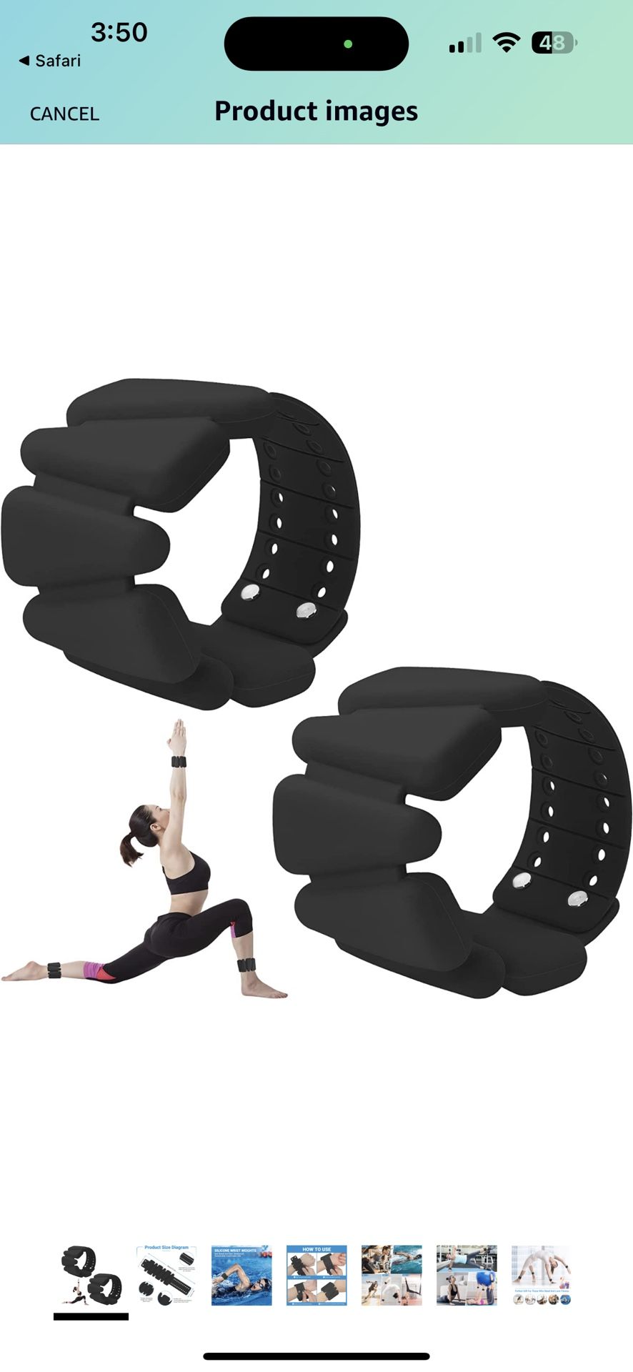 MXiiXM Wrist Weights Set of 2, Adjustable Silicone Weight Bracelets for Women & Men, Wearable Ankle/Wrist Weights Suitable for Yoga, Dance, Pilates, P