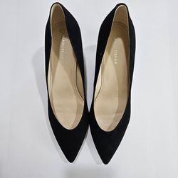 Marc Fisher Caitlin Black Suede Pointy Toe Pumps
