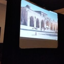 (2) 9X12 SCREEN PROJECTORS REAR WITH(2) SCREEN DRAPINGS