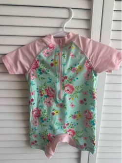 Little Me Baby Girl Floral Rashguard