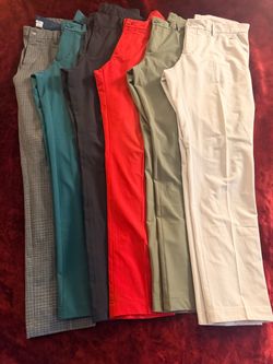 5 Pairs J.Lindeberg Men’s Golf / Performance Pants – Excellent Condition – $175 OBO
