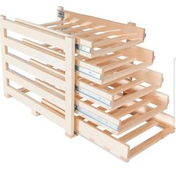 WineLogic 30 Bottle Rolling Wine Rack 