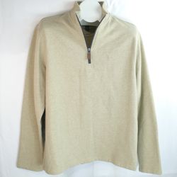 G.H. Bass & Co. Tan Longsleeve Pullover Sweater Mens Size Medium
