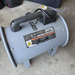 Central Machinery 8” Portable Ventilator / Utility Blower Fan – 2 Speed