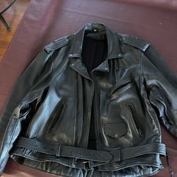Men’s Heavy Duty Leather Riding Jacket