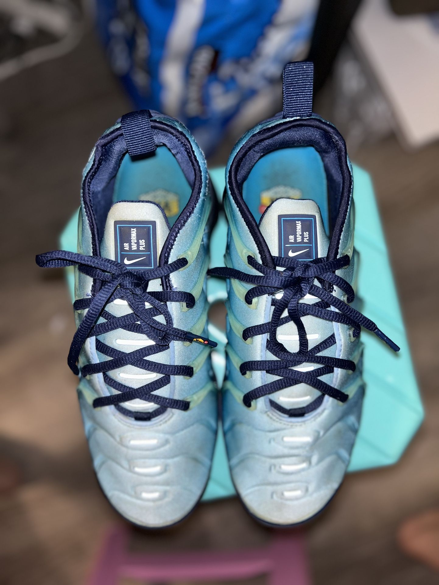 Nike Air Vapormax Plus Obsidian Navy 924453 407 Men's Shoes