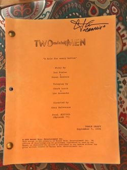 Script from the television show "Two and a Half Men" titled "A Hole For Every Button" dated 9/5/06