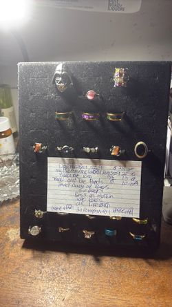 Assorted rings of all kinds, some new some not