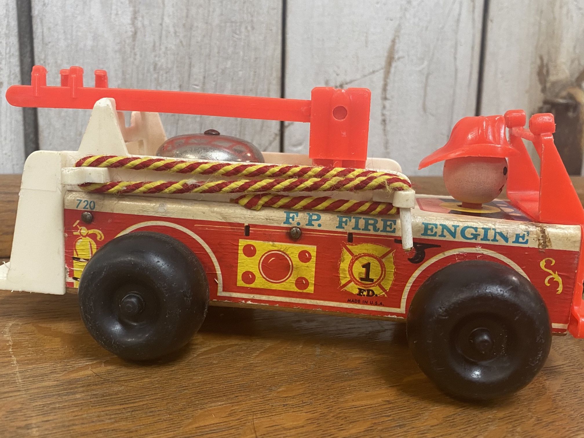 Vintage Fisher Price Fire Truck