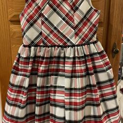 Holiday Dress Bonnie Jean Red White & Black