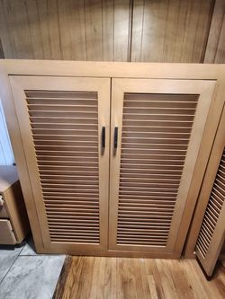 Wood closet