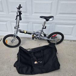 Zbike Folding, 16",Active Suspension,3-speed  Bicycle+Travel Bag+Pump. FANTASTIC