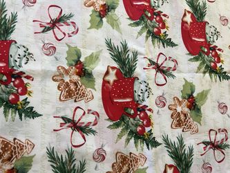 Fabric For Xmas With Hot Coco
