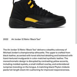 Black Taxi Jordan 12