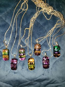 Choice Handmade Dichroic Glass Pendant