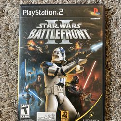 Star Wars: Battlefront II Black Label (PlayStation 2, 2005) Complete W/ Manual