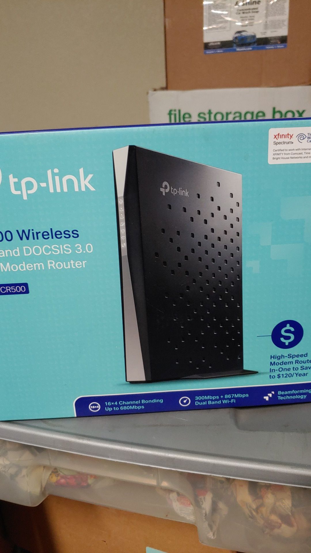 A.c. 1200 wireless cable modem router