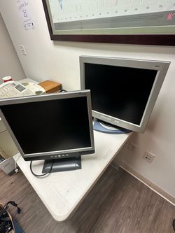 Two FREE Computer Screens with Cables