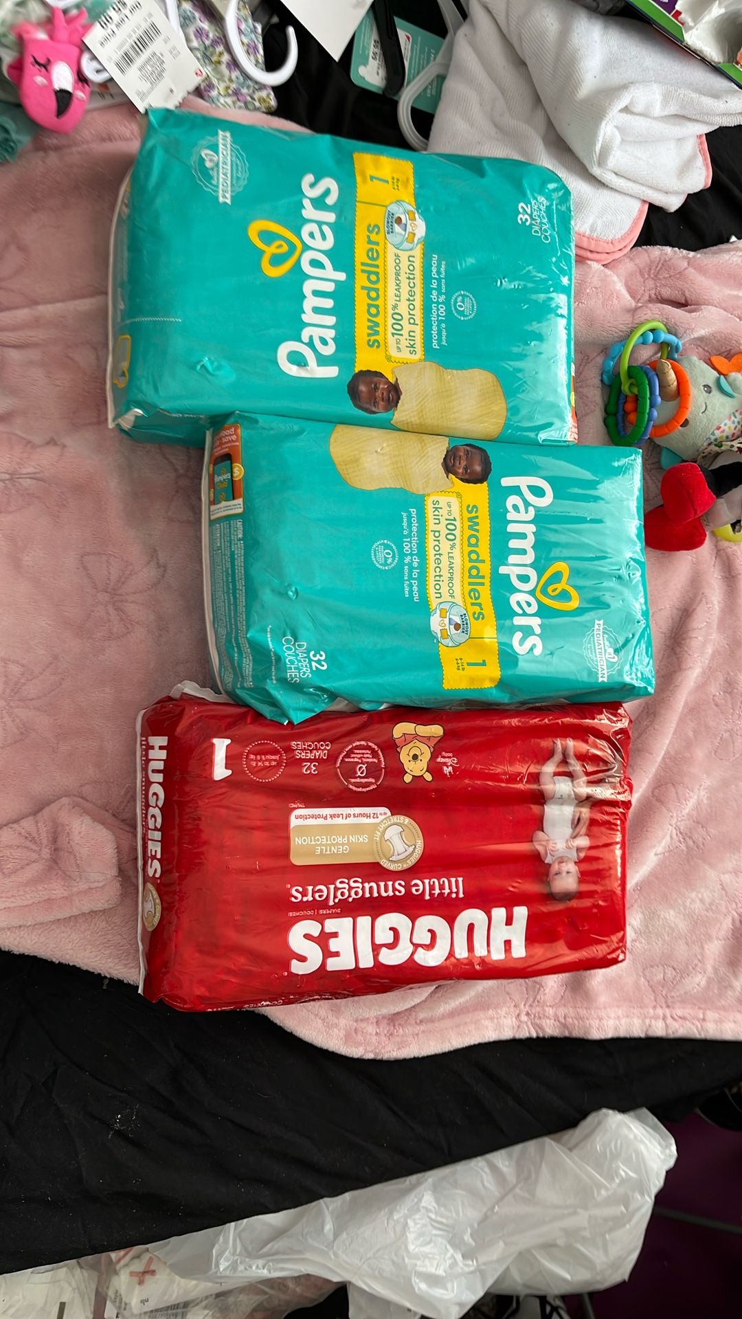 One Month, Diapers, Pampers, And Huggies