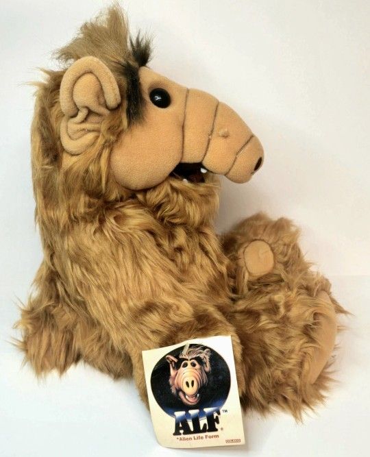 18" Vintage 1986 Alf Plush Alien Production Stuffed Animal With Original Tag