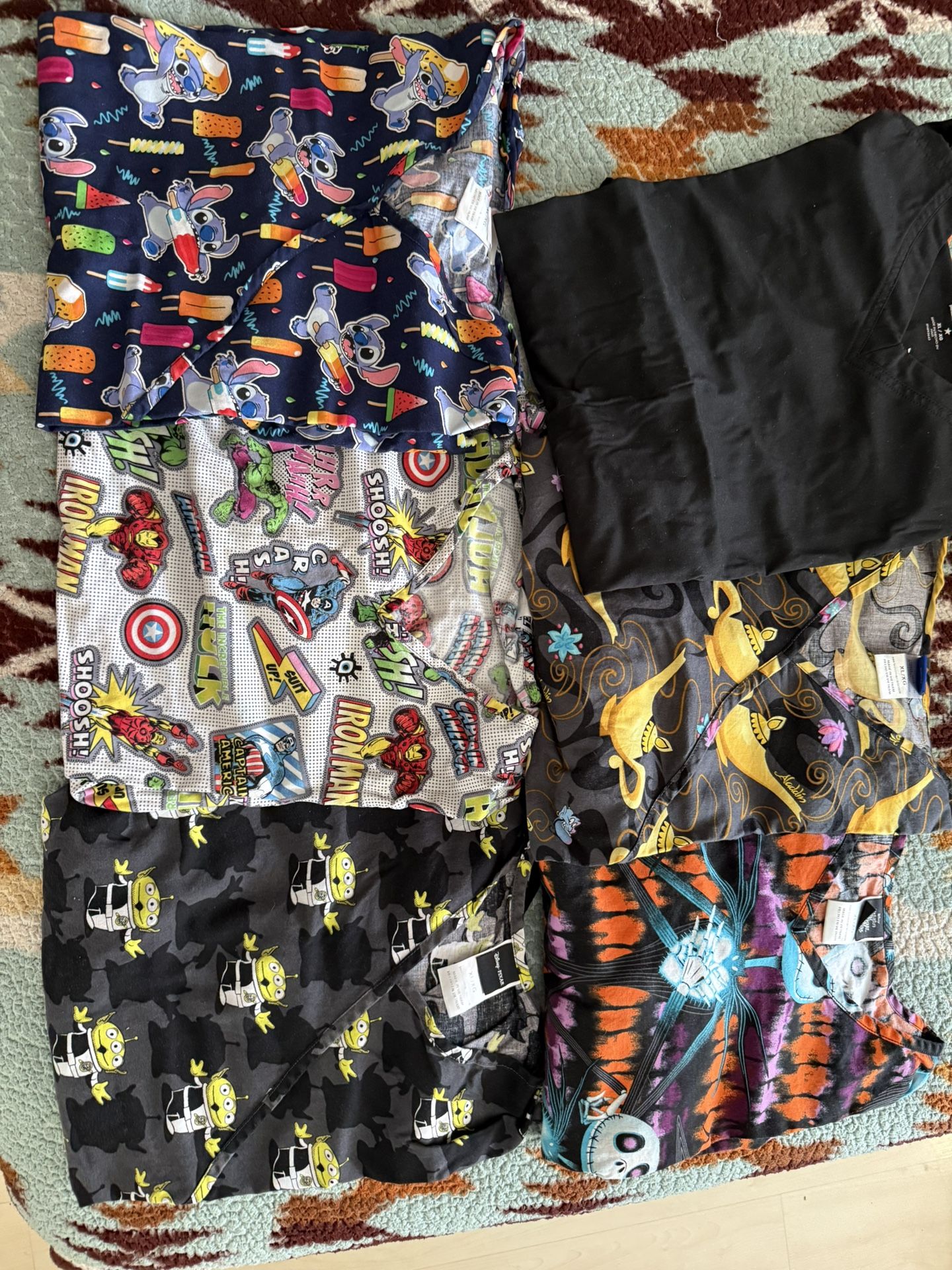 Disney Scrub Tops