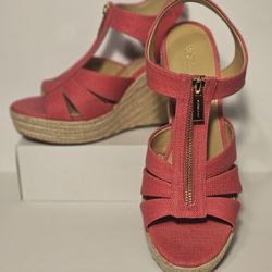 Michael Kors Berkley Wedge Heels Sz 9M