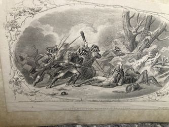 Rare art prints from 1860 4 steel engravings of George Washington by G. Stuart