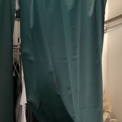 Velvet Green Curtains