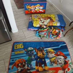 Paw Patrol Needs To Be On The Go Bedroom Decor Toy Box Bedding Rug