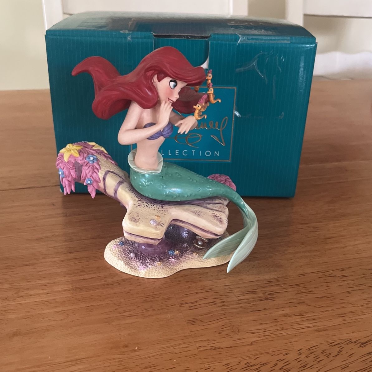 WDCC Disney Ariel Figurine The Little Mermaid Seahorse Surprise