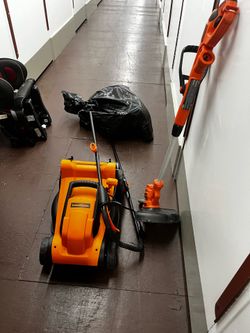 Electric Lawn mower and weed whacker