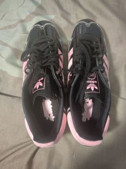 Adidas Originals Black and Pink Sneakers