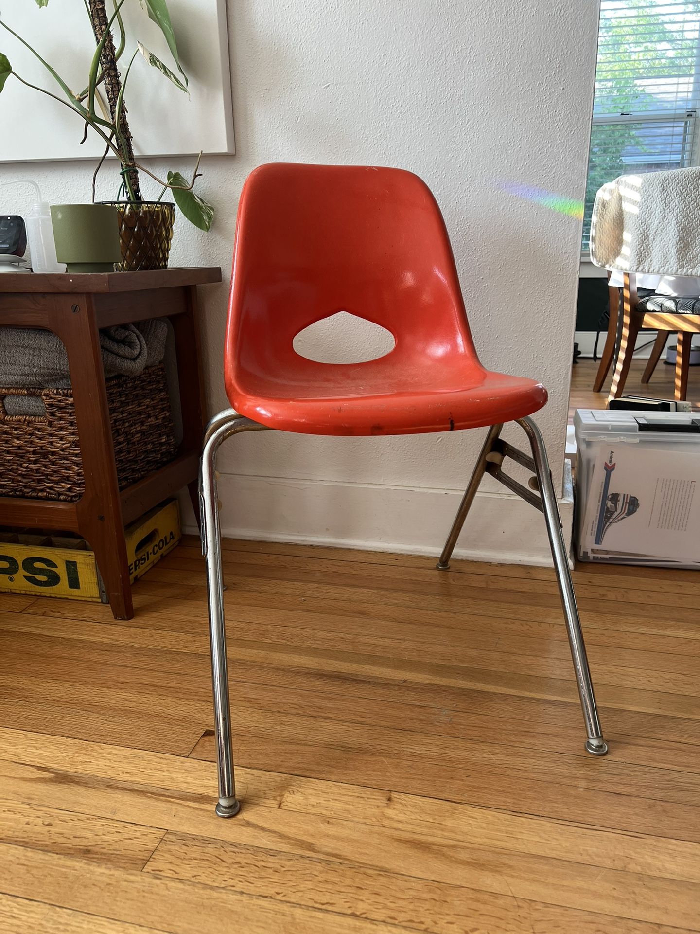 Vintage Molded Orange Chair