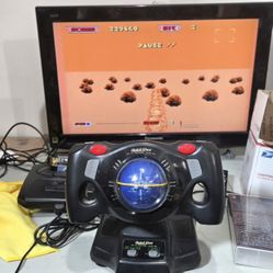 After Burner II Sega Genesis + QuickShot Flight Stick Controller /tested