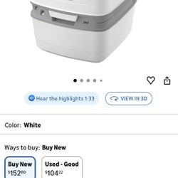 Porta Potti Thetford Porta Potti 365 Portable Toilet (for RV, Marine, Camping, Vans, Trucks, Healthcare) 92820, White