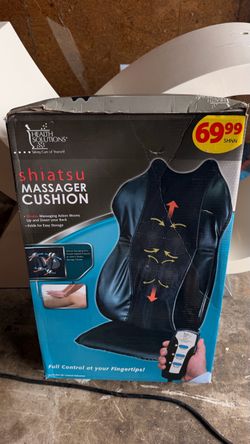 Health Solutions Shiatsu Back Massager Cushion – Original Box