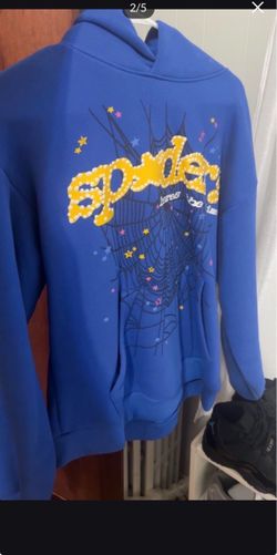 blue sp5der hoodie