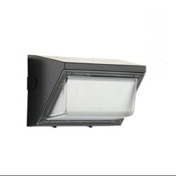 Hyper Tough Direct Wire LED Dusk to Dawn Wall Pack Security Light, Black, 5000 Lumens, 120V