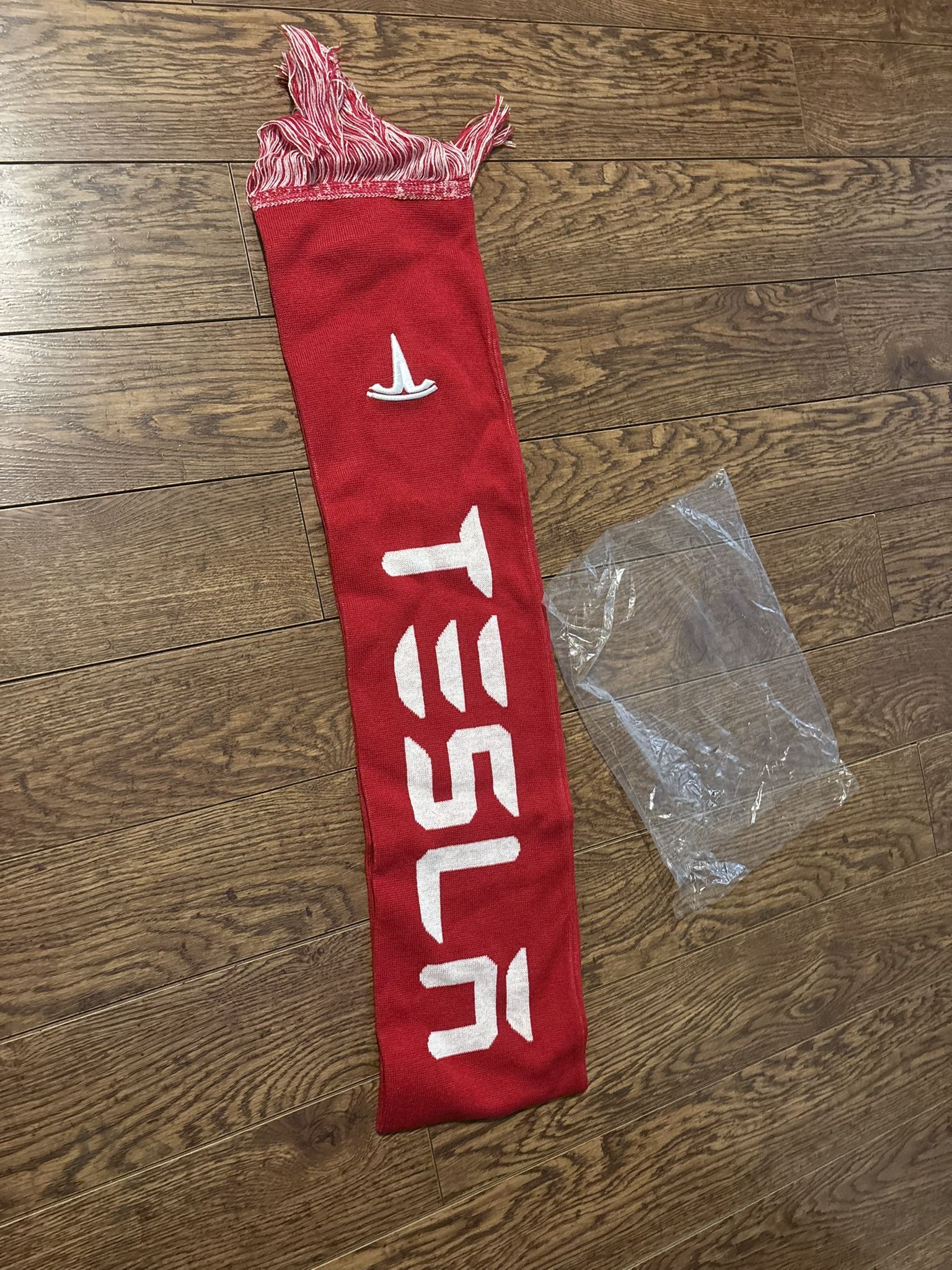 Tesla Custom Scarf Red 