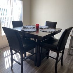 High Kitchen Table With Chairs 