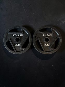 CAP 35 lb Olympic Weight Plates – Pair
